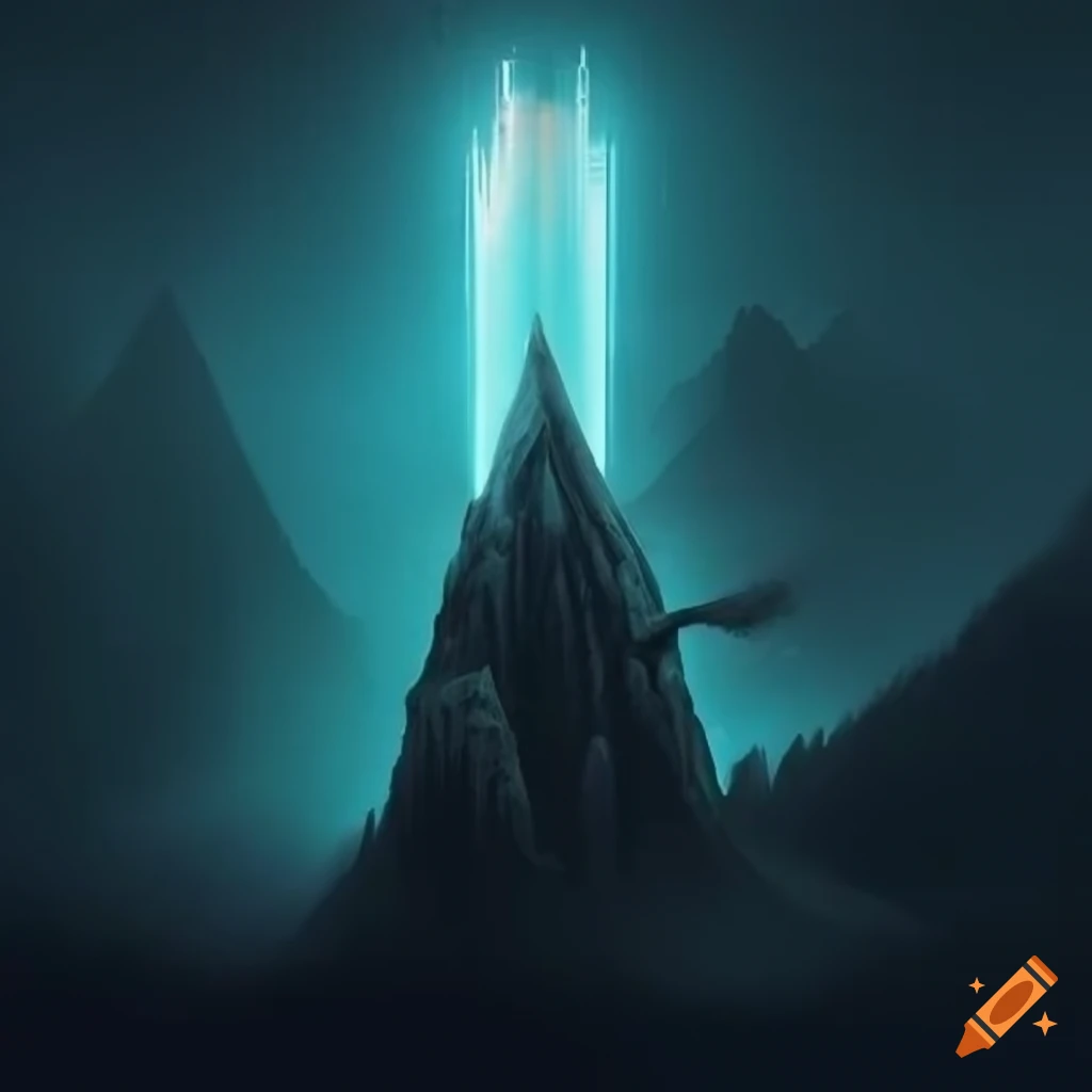 mysterious-dark-mountains-with-a-white-tower-in-the-background-on-craiyon