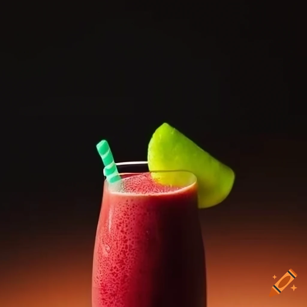 refreshing smoothie made with fruits and vegetables