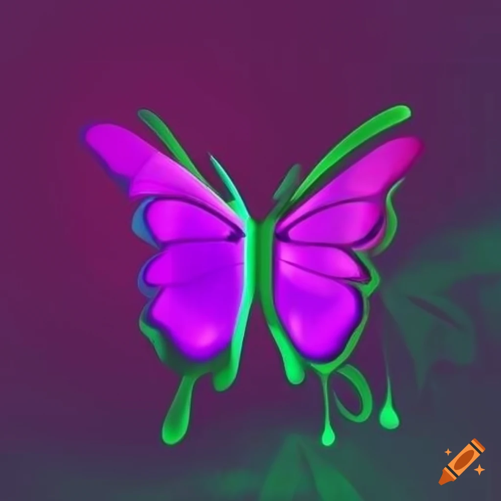 Colorful Butterfly Logo Design On Craiyon