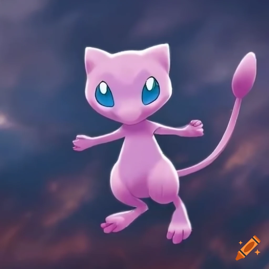 Mew (the pokémon) is a pokémon trainer. mew is a trainer now. the legendary  pokémon, mew, is holding a pokéball. mew has enrolled in uva academy! mew  is wearing the uniform for