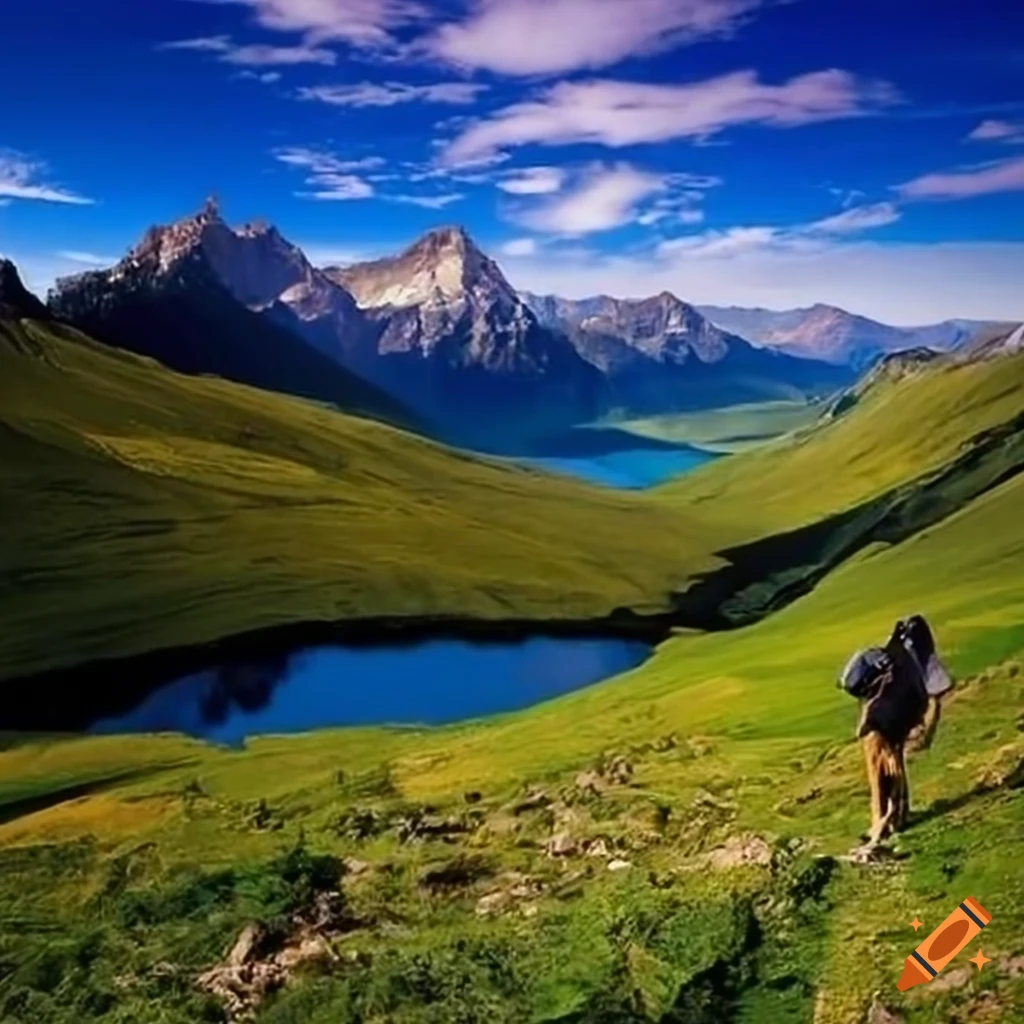 Stunning landscape of july in the northern hemisphere on Craiyon