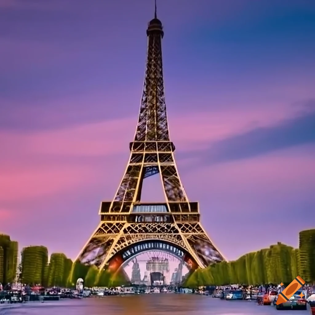 Eiffel tower in paris on Craiyon