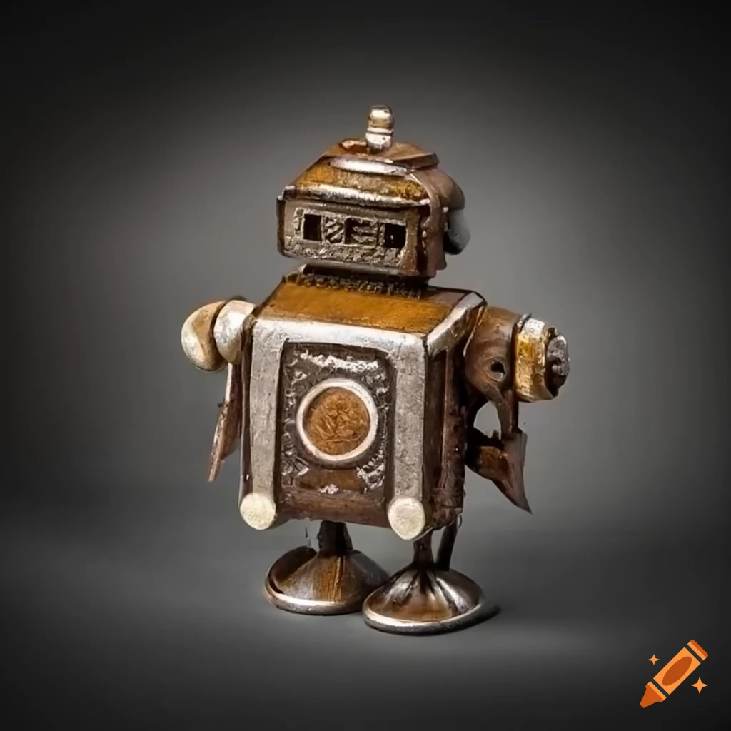 Stylized and intricate medieval fortune telling robot on Craiyon