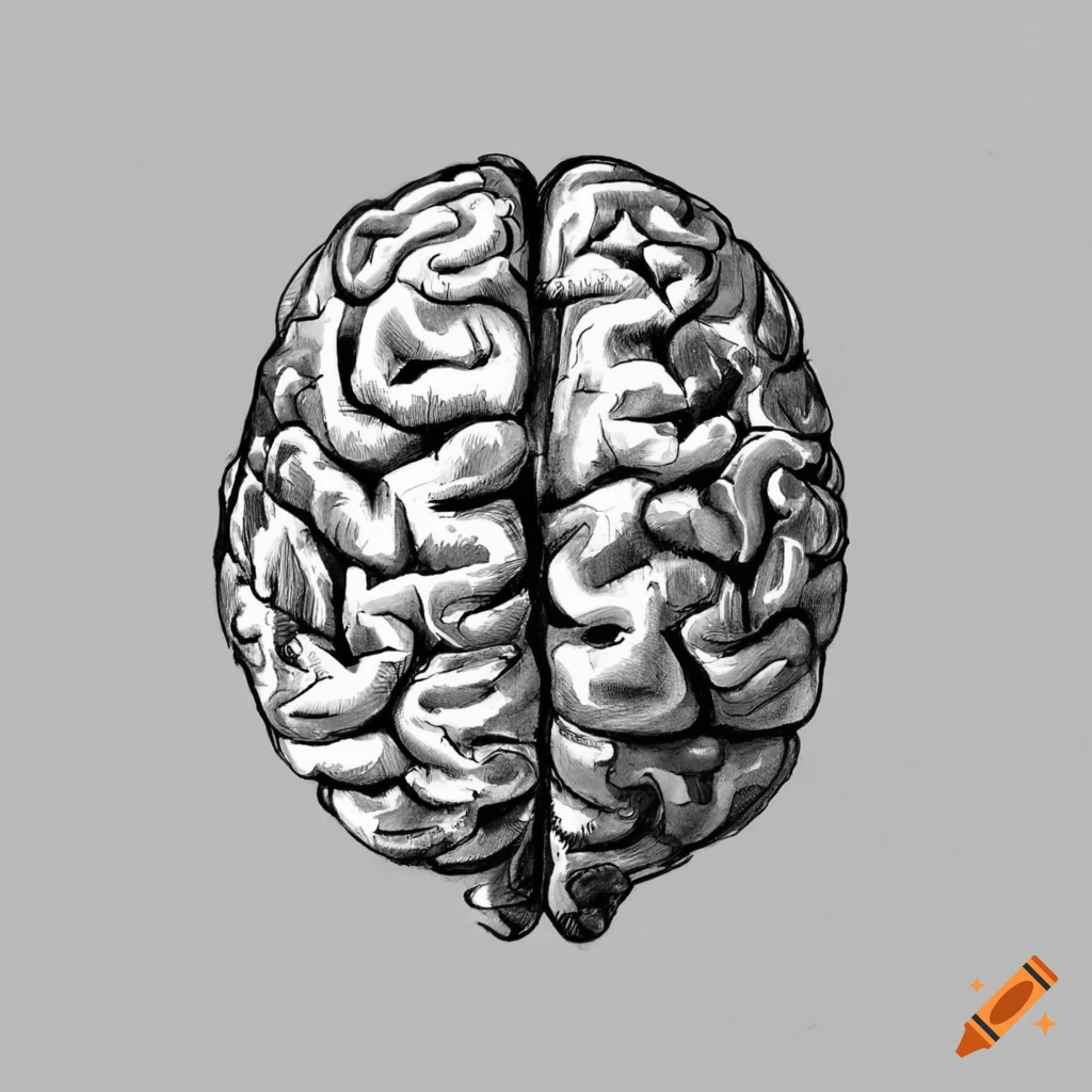 Hand Drawing Creative Brain Sketch Brainstorm Stock Photo 1085902079 |  Shutterstock