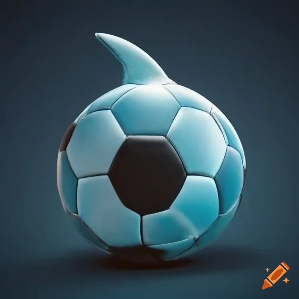 Shark with a soccer ball