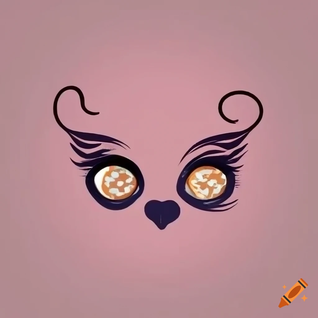 Contour cat head drawing on Craiyon