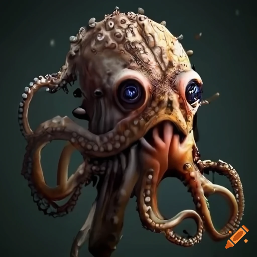image of a post-apocalyptic octopus-fish mutant