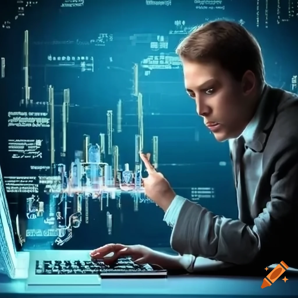 Trading card of a computer science teacher on Craiyon