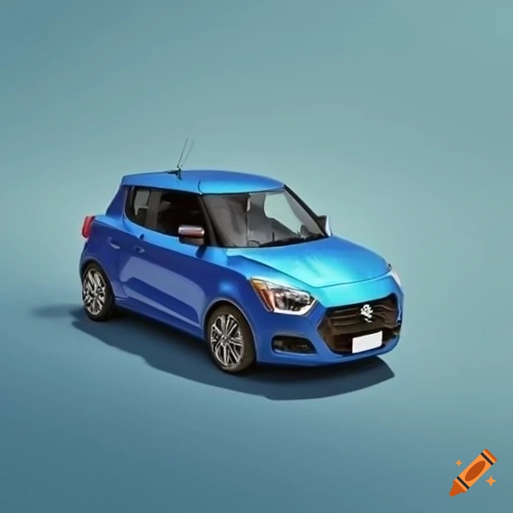 Blue suzuki swift car on Craiyon