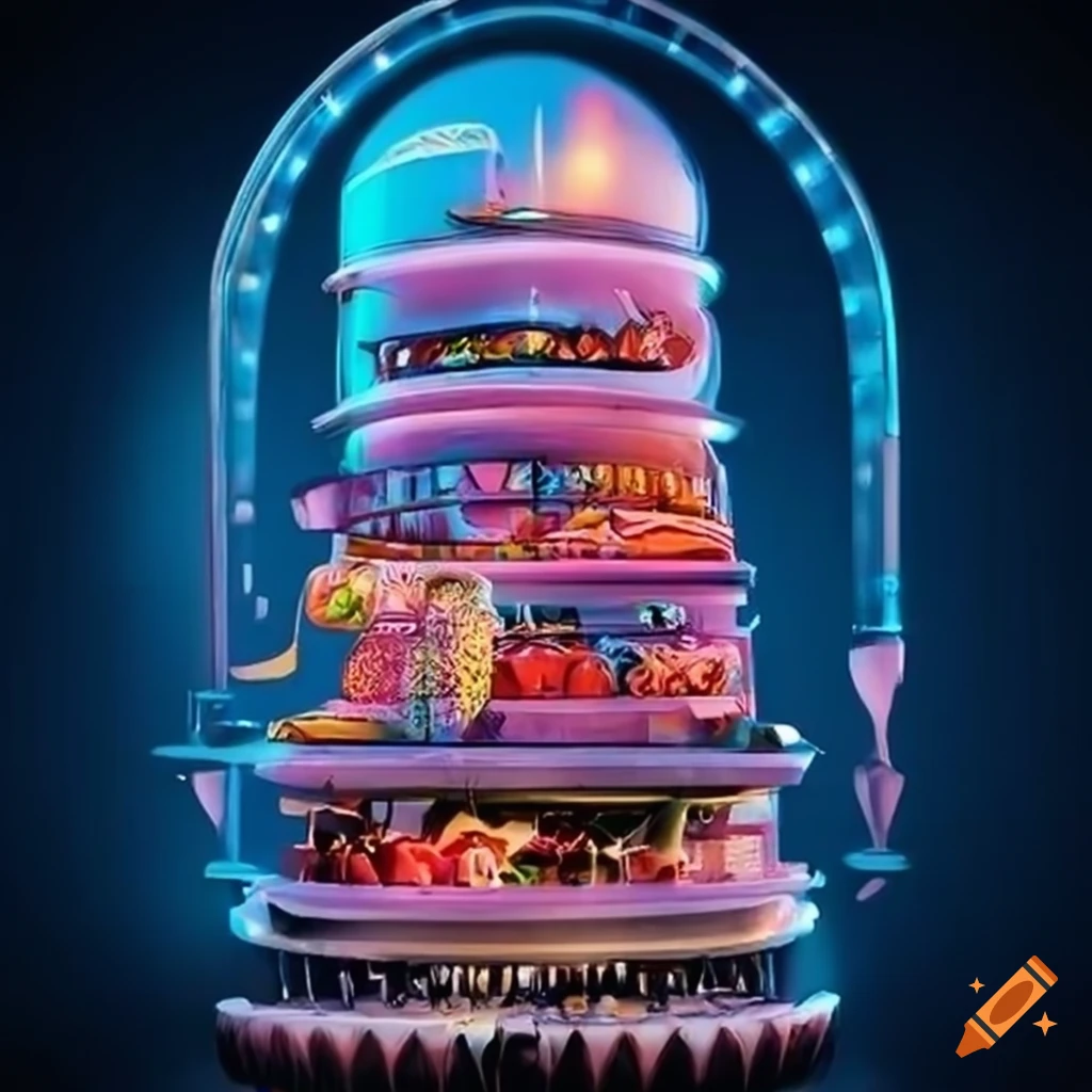 futuristic poster for Gely's Grill 50th anniversary