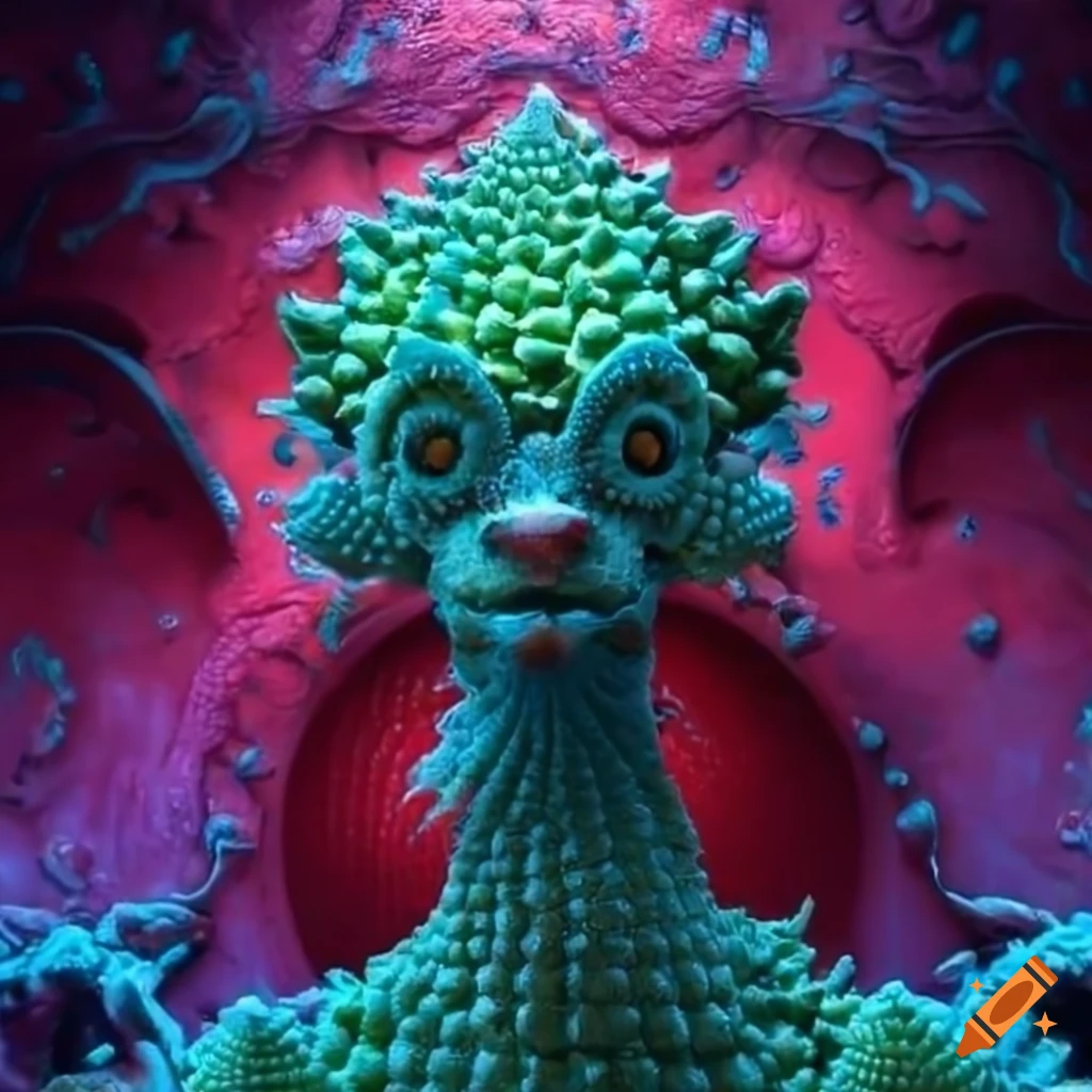 Mythical Creatures In A Forest With A Mutant Omega Mart Lemon Fruit 