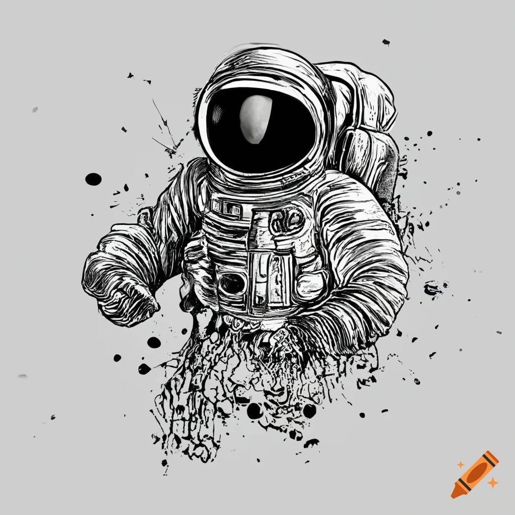 Sketch Hand Drawn Space Astronaut Stock Illustration - Download Image Now -  Art, Astronaut, Astronomy - iStock