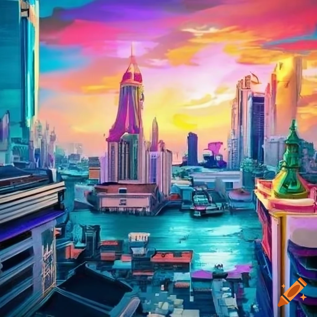 View Of Bangkok Skyline In Thailand On Craiyon view-of-bangkok-skyline-in-thailand-on-craiyon