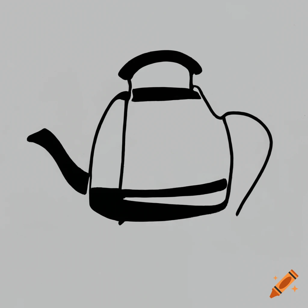 tea kettle sketch