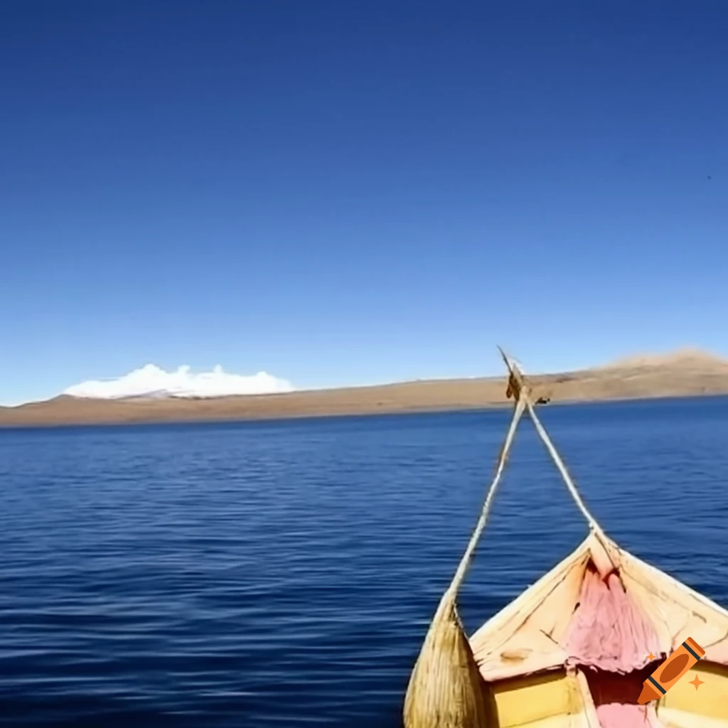 photo of Lake Titicaca at high elevation
