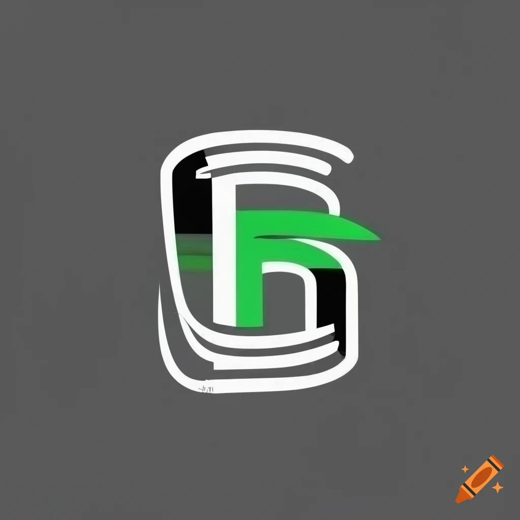 Black b logo with green stripes on black background