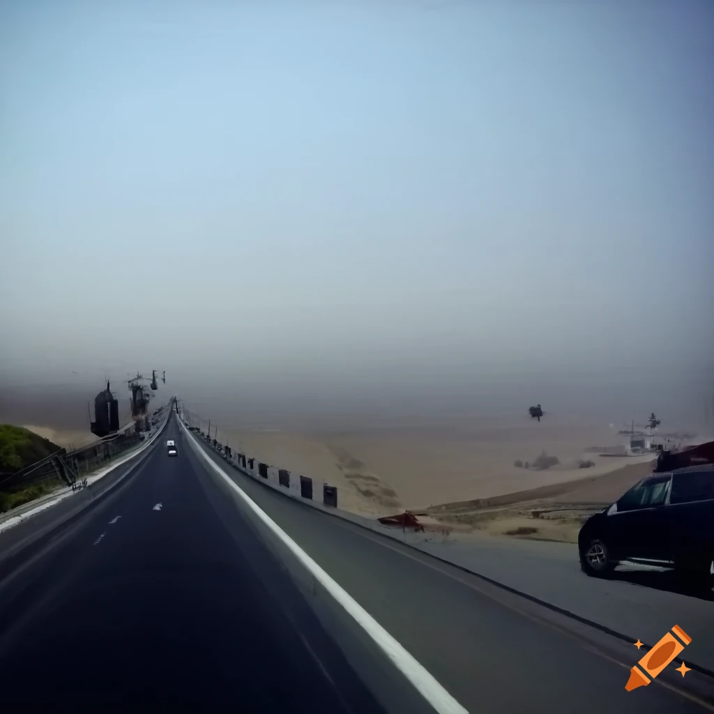 busy highway on the outskirts of Lima