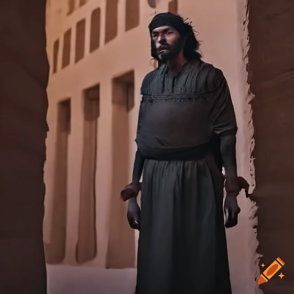 photo of a middle eastern man in black robes