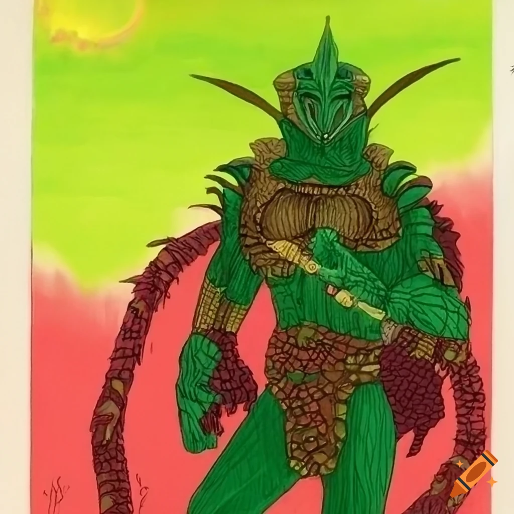 Character design of an argonian