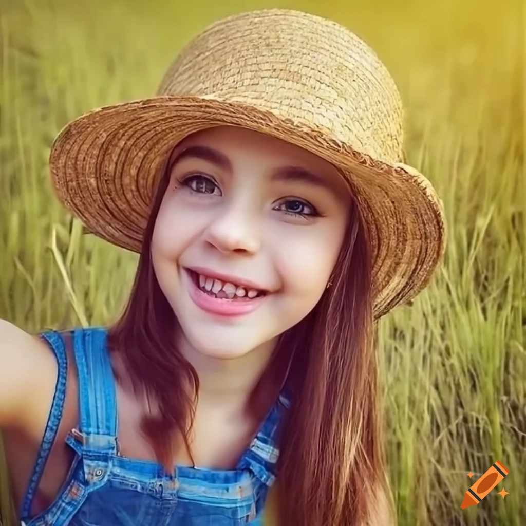 portrait-of-a-girl-with-a-straw-hat-and-overalls-in-a-grass-field-on