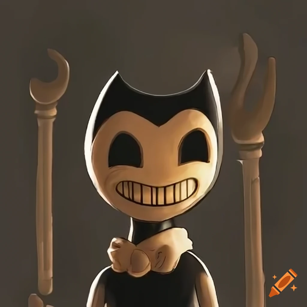 Artwork of a bendy character