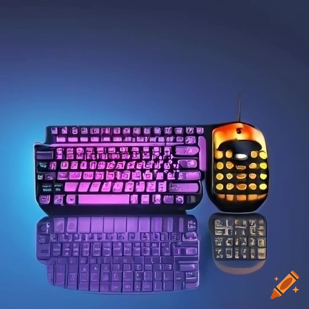 Keyboard And Mouse On Craiyon