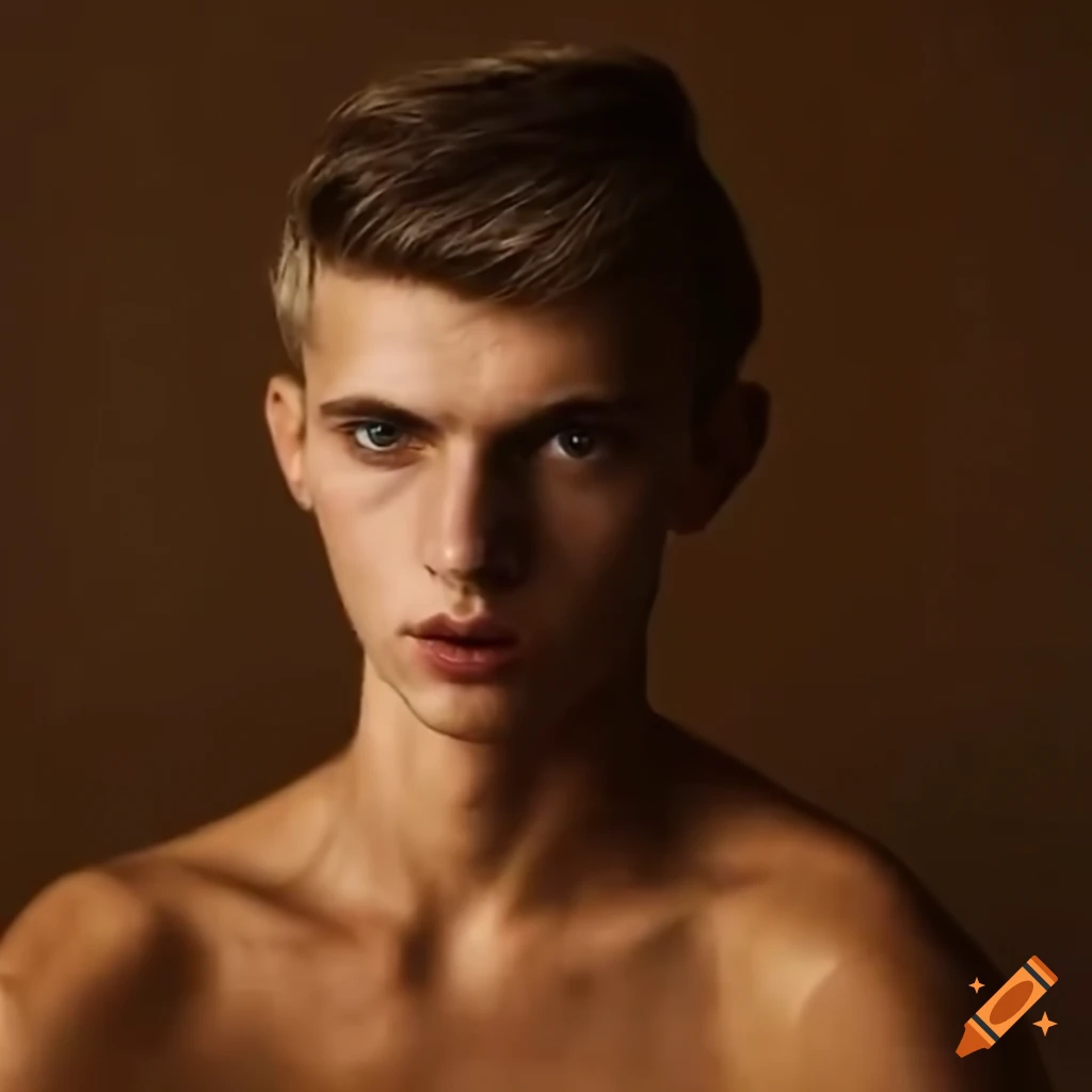 Young Man With A Farmer s Tan On A Wooden Floor On Craiyon