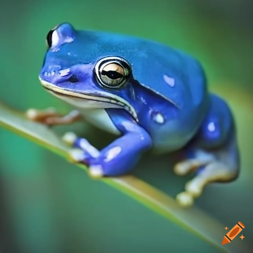 Blue Frog On Craiyon