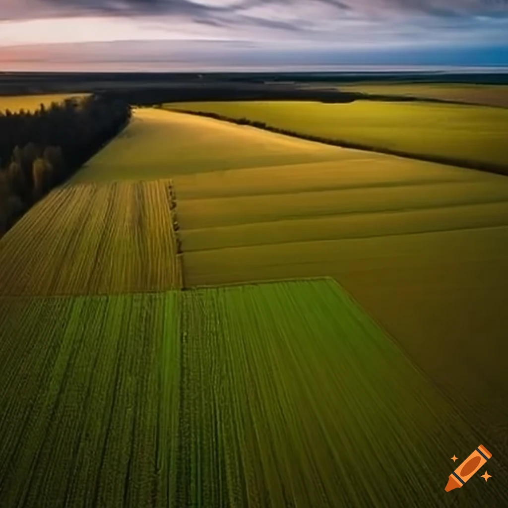 aerial-view-of-a-large-farm-with-machinery-on-craiyon