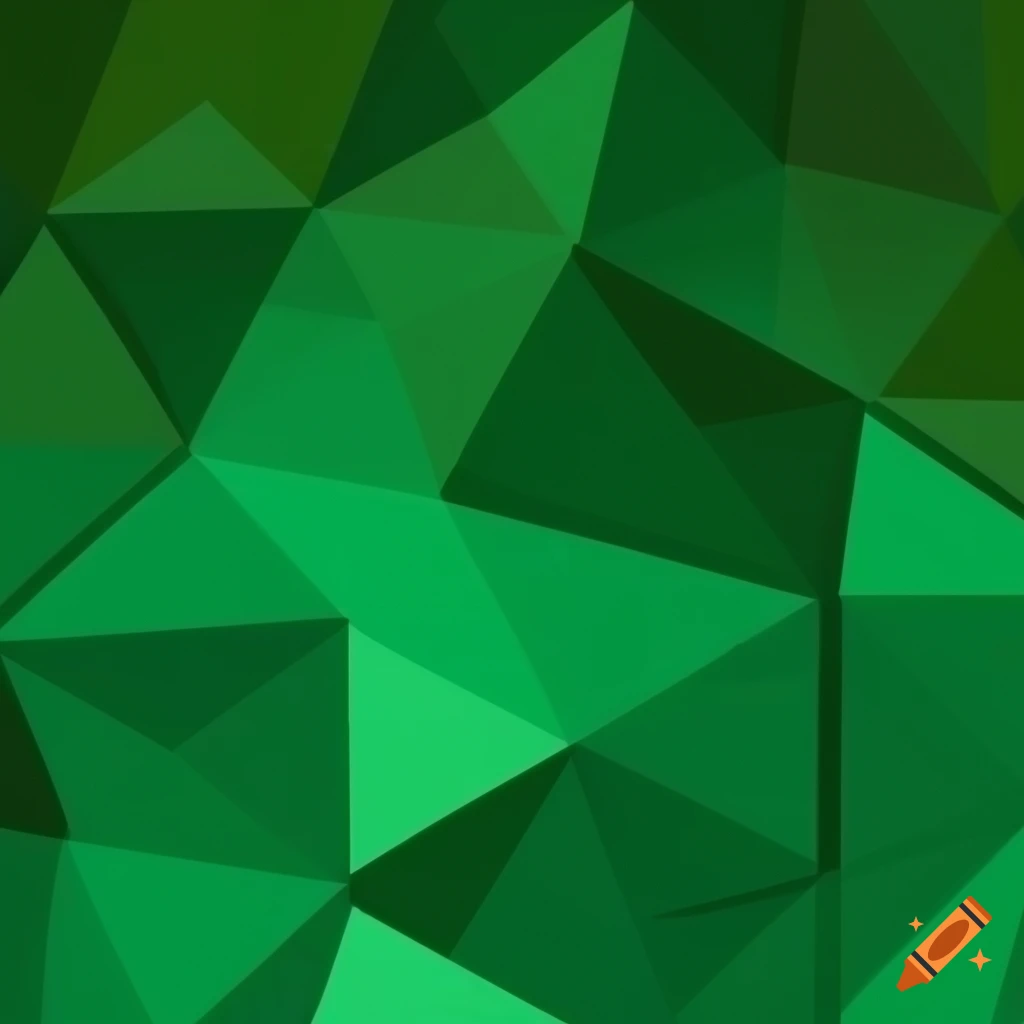 Green triangle geometric pattern