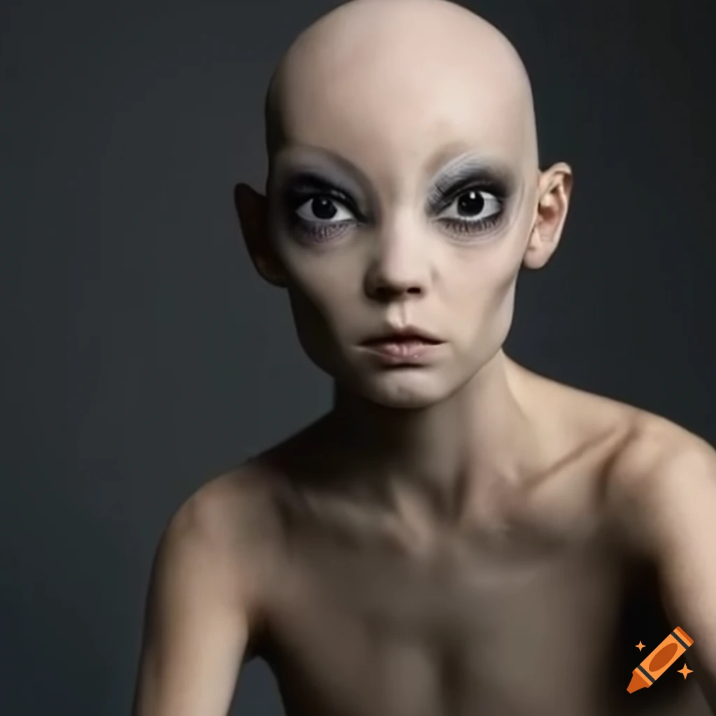 Image Of A Bald Hairless Alien Girl On Craiyon 1106