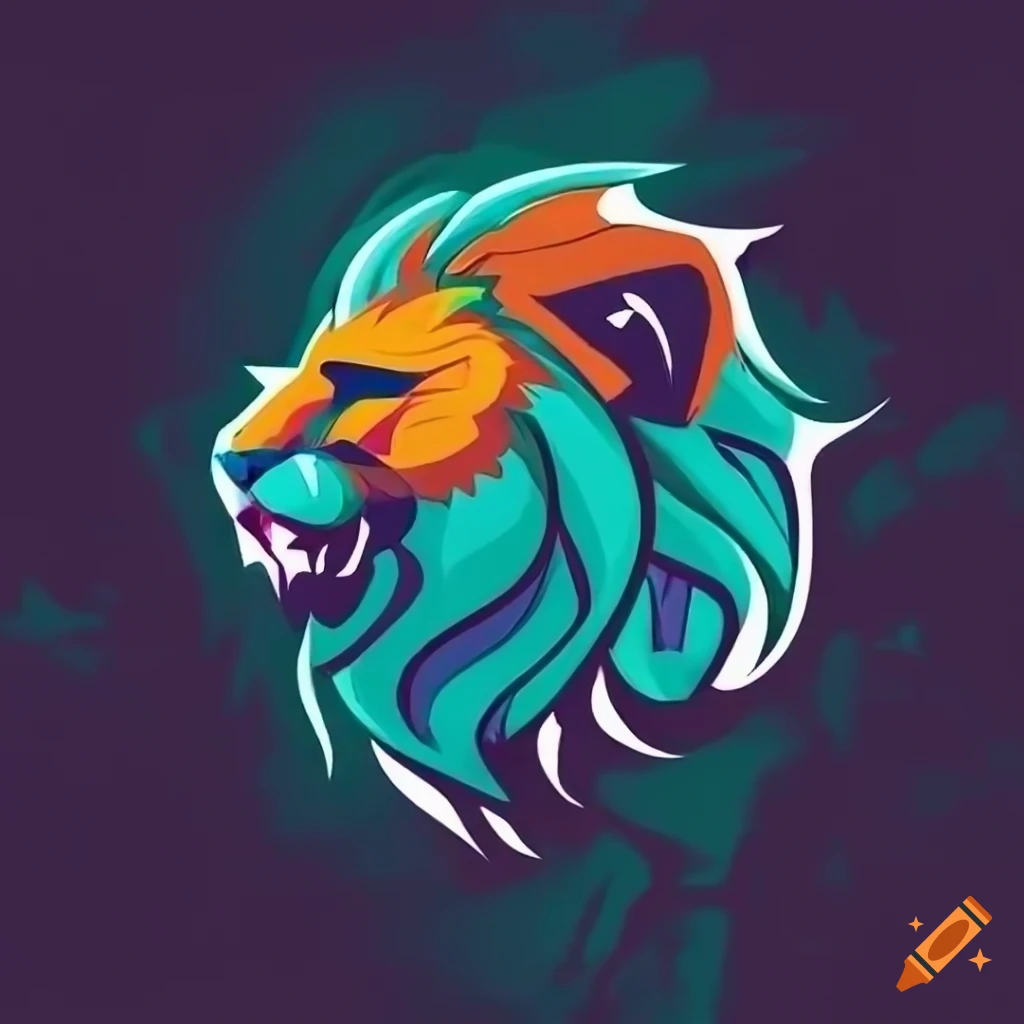 Esports team logo with a unique lion design on Craiyon