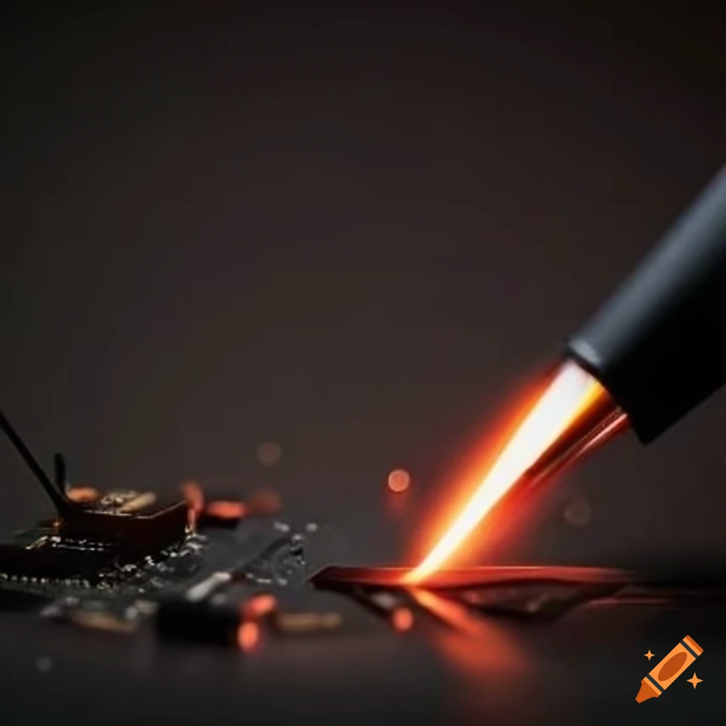 Electronic repair soldering sign on Craiyon