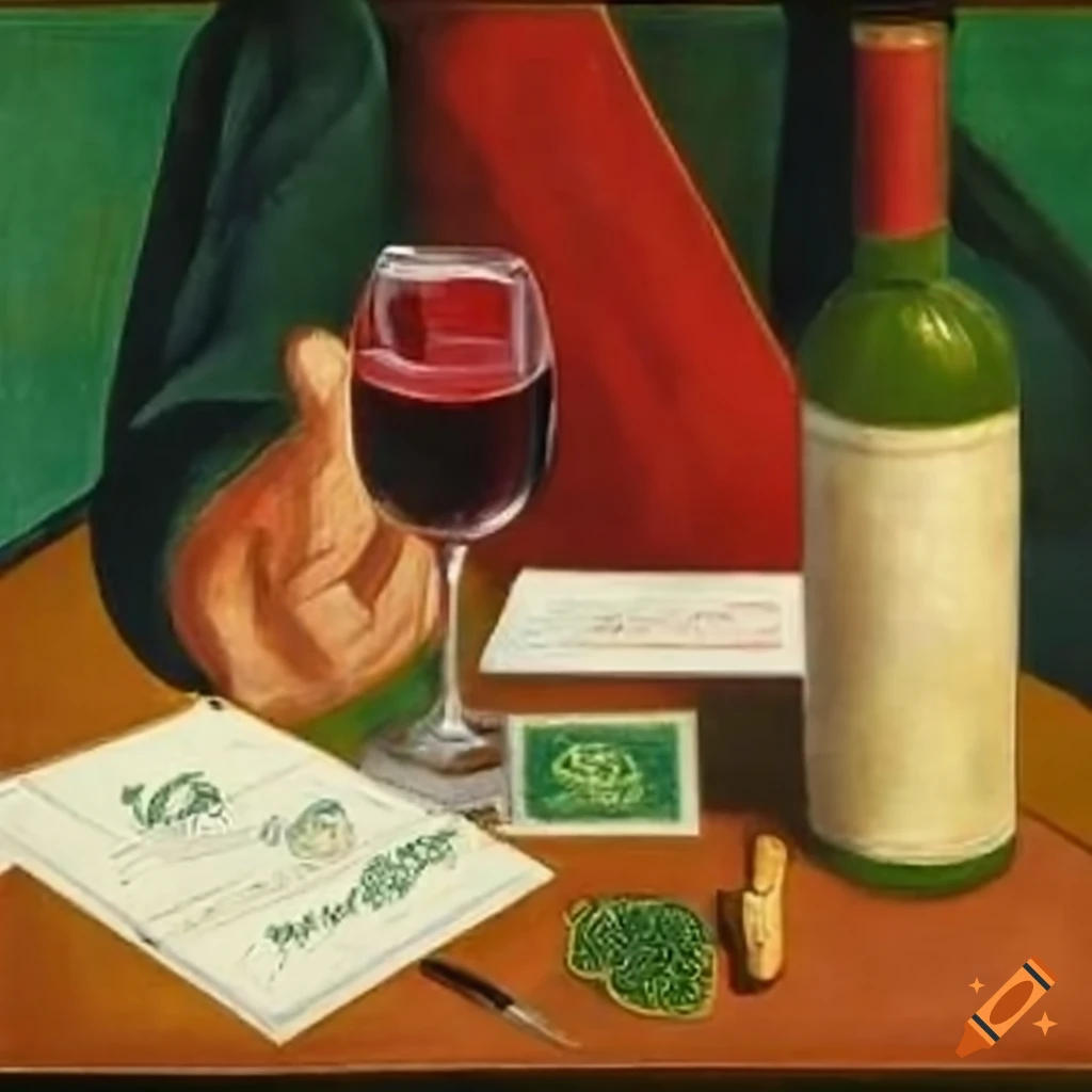 social realism painting of a fat bureaucrat at a desk
