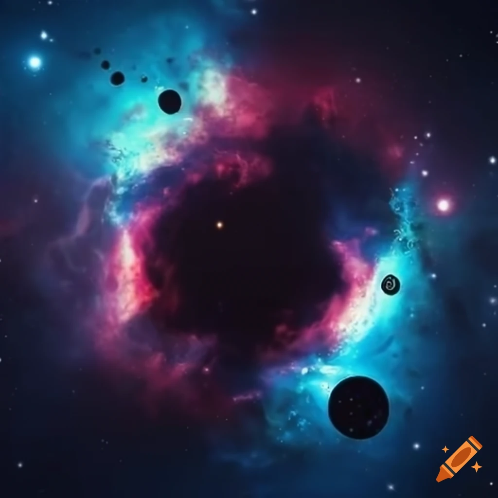 abstract square in space