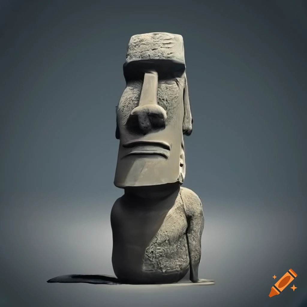 Moai sculpture on easter island