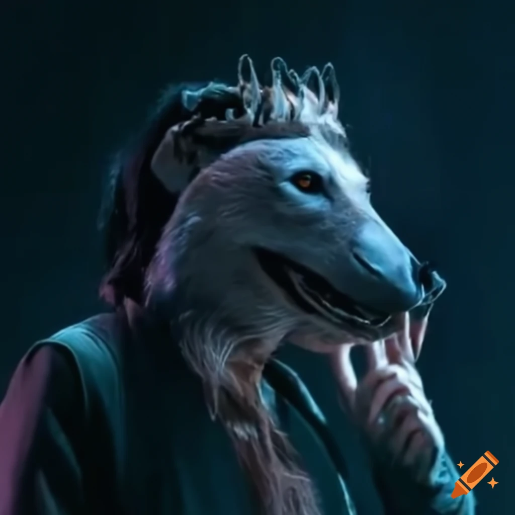 Sakanaction performing as a wolf