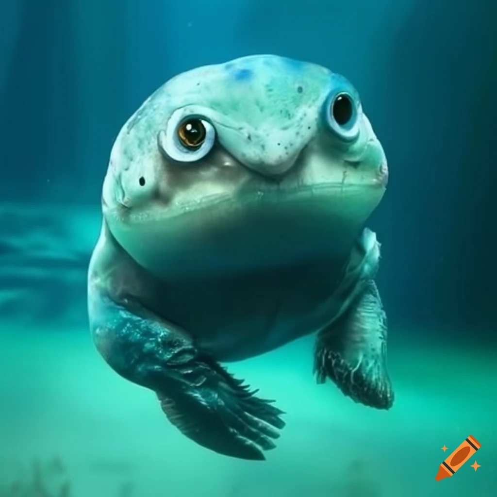 cute aquatic monster
