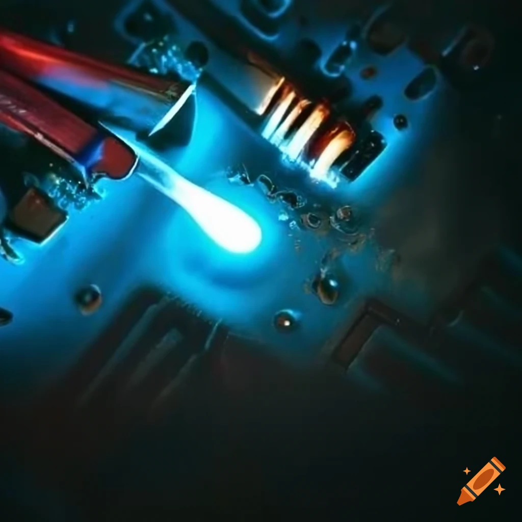 Electronic repair soldering sign on Craiyon