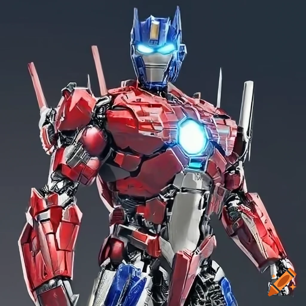 Optimus Prime and Iron Man together