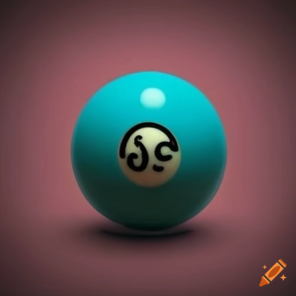 snooker ball with a dot in the center