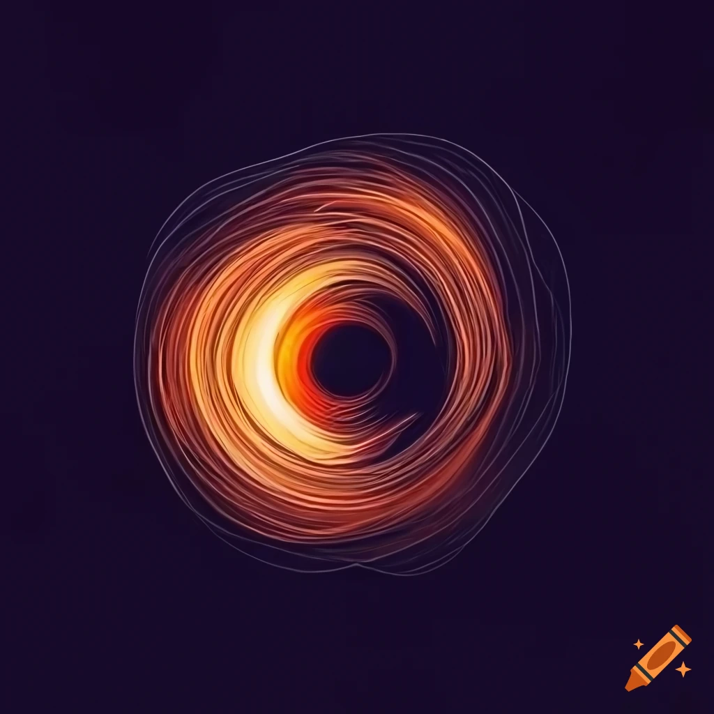 concept art of png logo of black hole rising above | Stable Diffusion