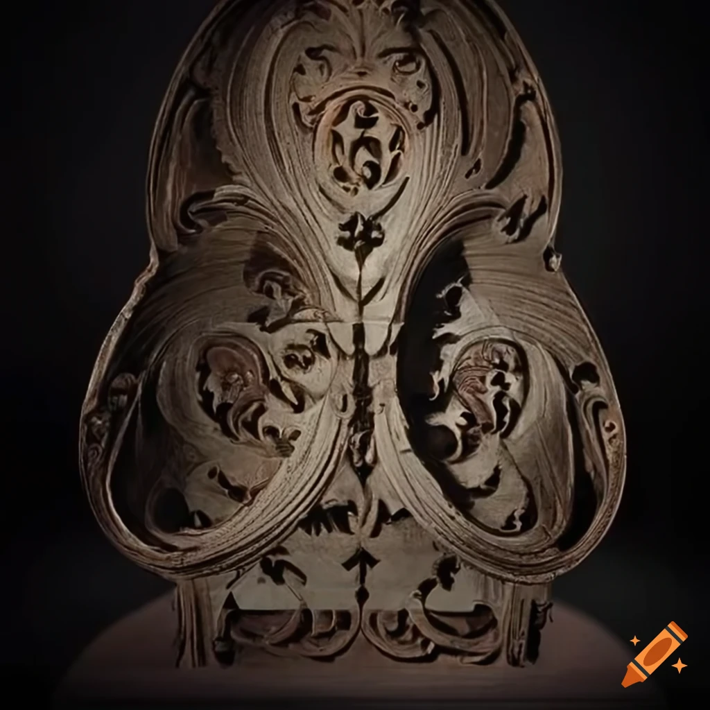 stunning carved moth artwork with fine details