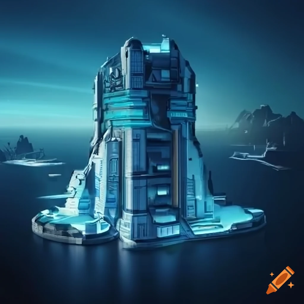 Futuristic Sci fi Building On Craiyon
