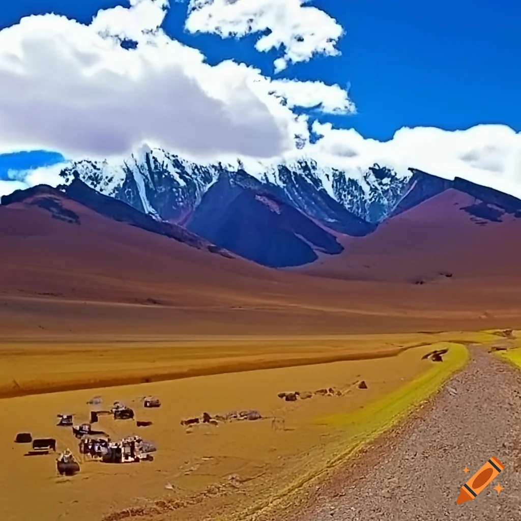 view of the Andes mountains