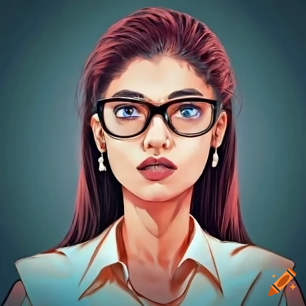 Indian woman in office attire with glasses