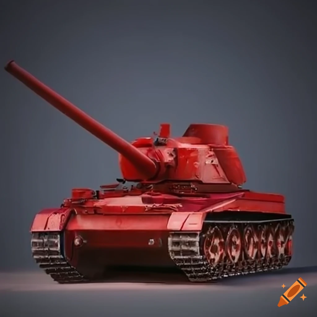 Red tank on Craiyon