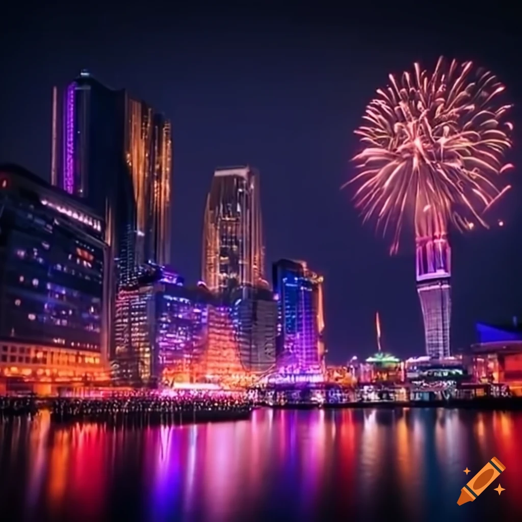 Fireworks Display For New Year 2024 On Craiyon