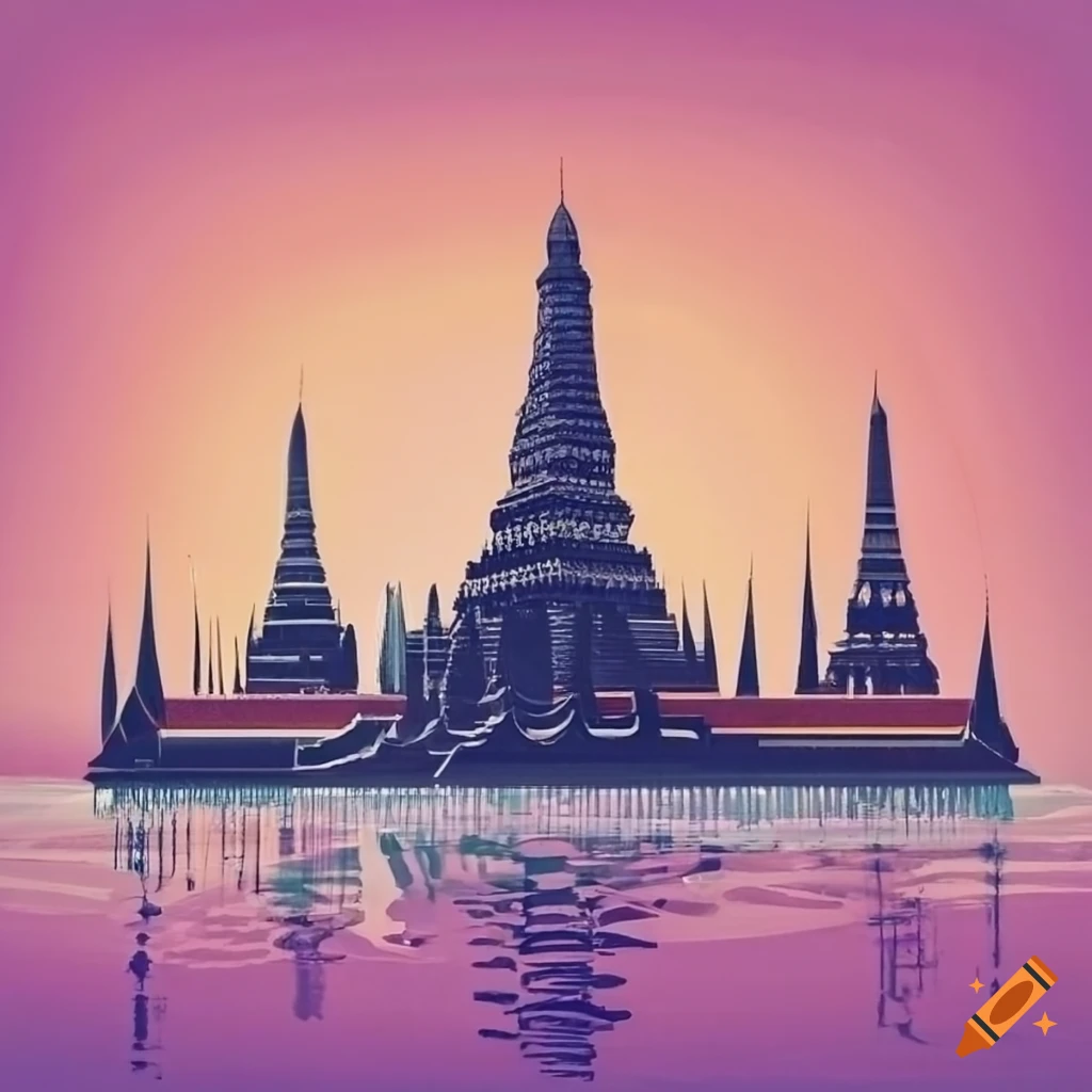 View Of Bangkok Skyline In Thailand On Craiyon