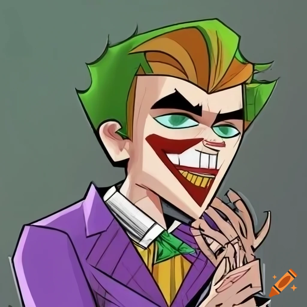 fanart of Joker Junior Batman from Total Drama